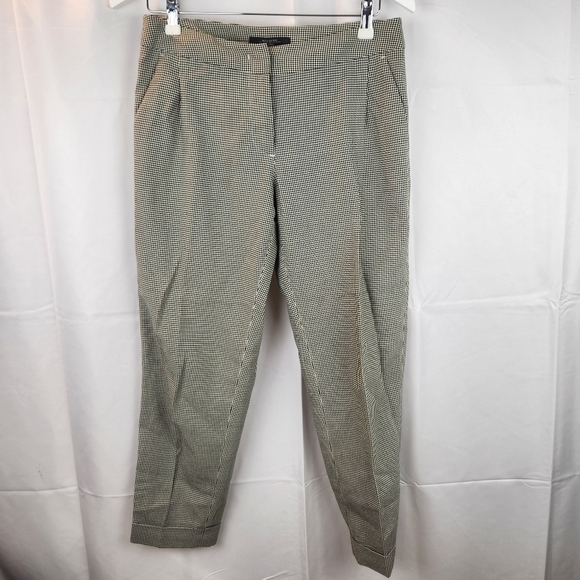 WEEKEND MaxMara cotton houndstooth pants size 6 in EUC - Picture 1 of 7